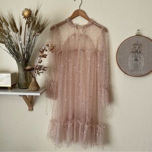 🔶 Starry slip dress , cover up, party dress, photo shoot 🔶